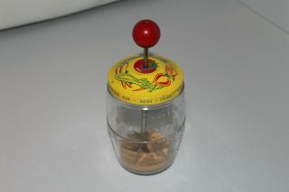 Vintage - Food Chopper With 2 Cup Glass Jar & Metal Top