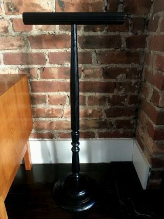 Wooden Taxidermy Stand Mount Big Bird Perch Peacock Made Of Antique Wood Black