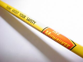 Vintage Milwaukee Road Railroad Safety Train Railway Advertising Pencil