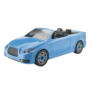 Revell Junior Kit 1:20 Scale Blue Convertible With 21 Parts And Assembly Tools.